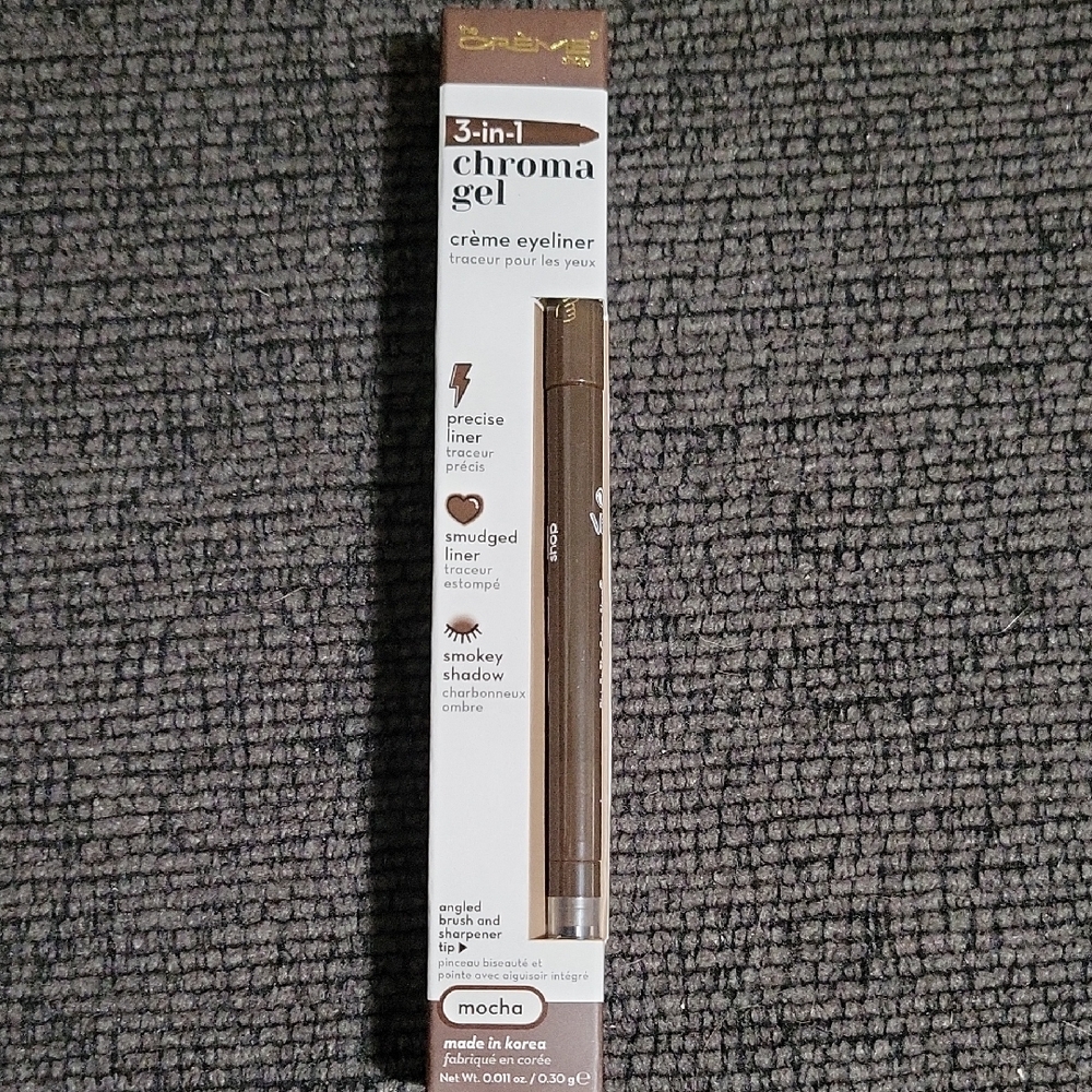 The Crème Shop's 3-in-1 Chroma Gel Crème Eyeliner in the shade "Mocha."